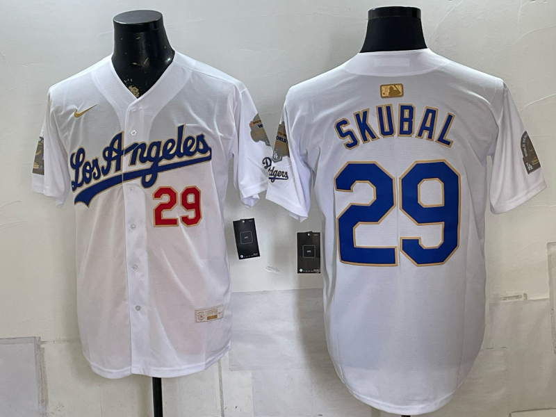men Los Angeles Dodgers #29 Skubal white Game 2026 Nike MLB Jersey 080922->los angeles dodgers->MLB Jersey
